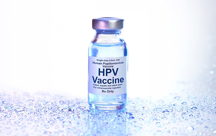 HPV vaccine bottle