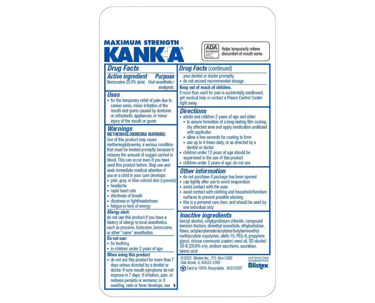 Image 2: Maximum Strength KANK-A Mouth Pain Liquid