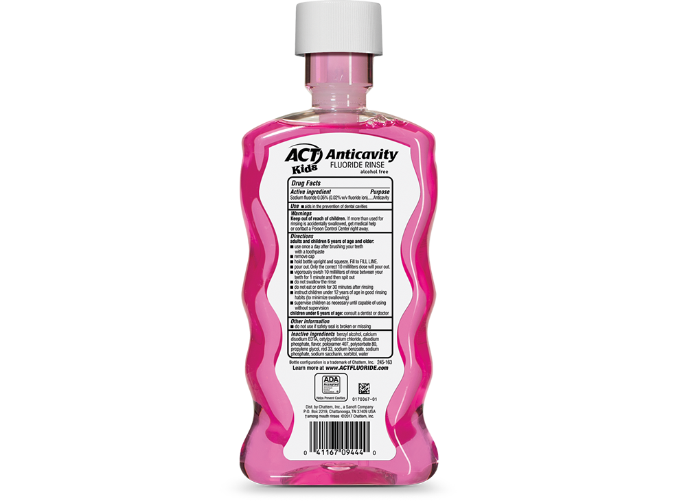 ACT Kids Anticavity Fluoride Rinse American Dental Association