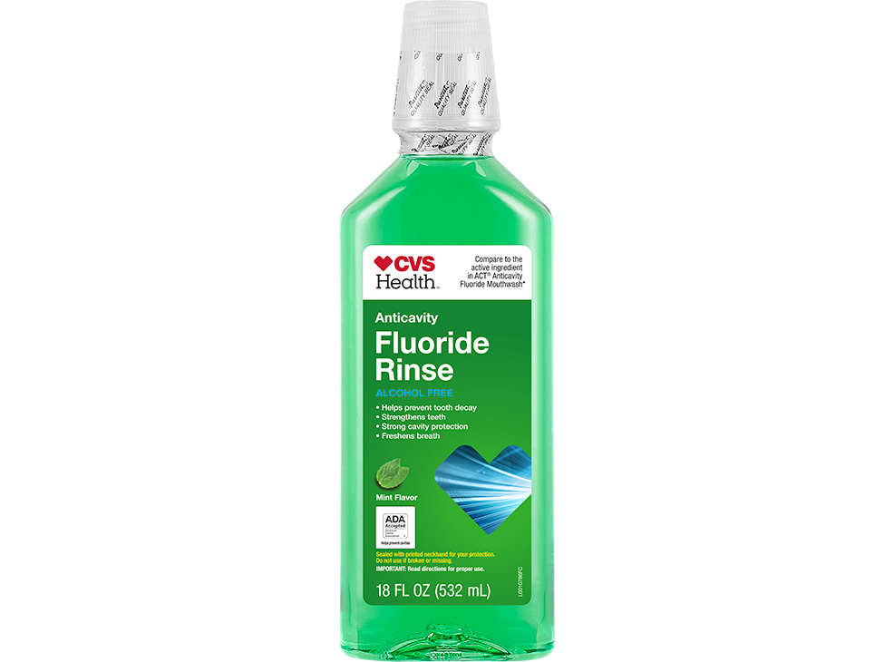 Image 1: CVS Health Anticavity Fluoride Mint Rinse