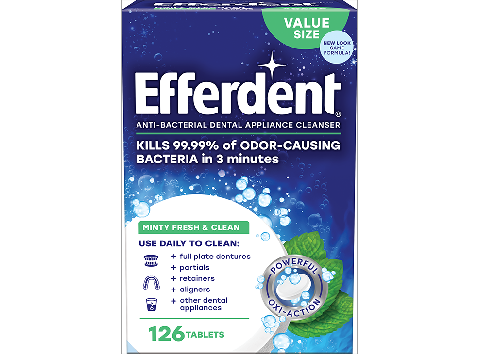 Image 1: Efferdent Anti-Bacterial Denture Appliance Cleanser
