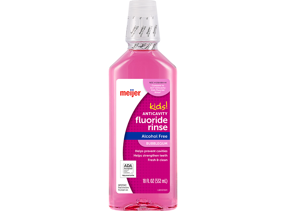 Image 1: Meijer Kids Bubble Gum Anticavity Fluoride Rinse