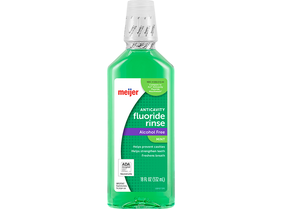 Image 1: Meijer Anticavity Fluoride Rinse Fresh Mint Flavor