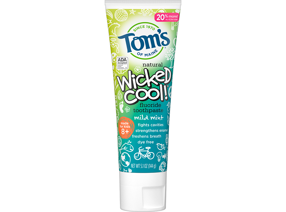 Image 1: Tom's of Maine Natural Wicked Cool! Fluoride Toothpaste