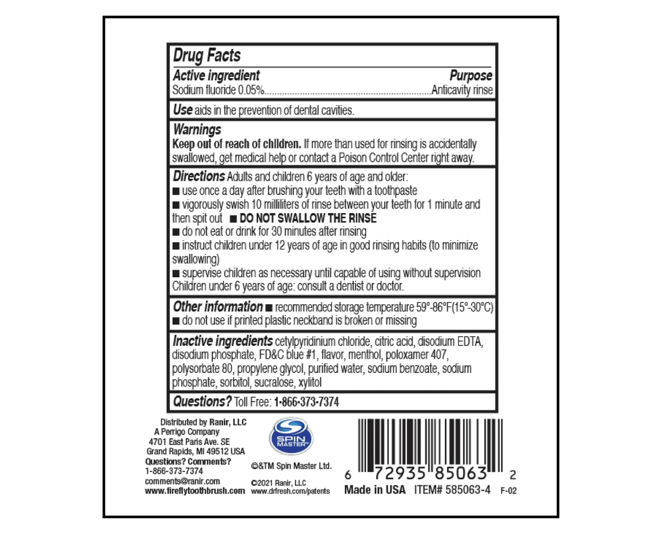 Image 1: Firefly Anticavity Mouthrinse