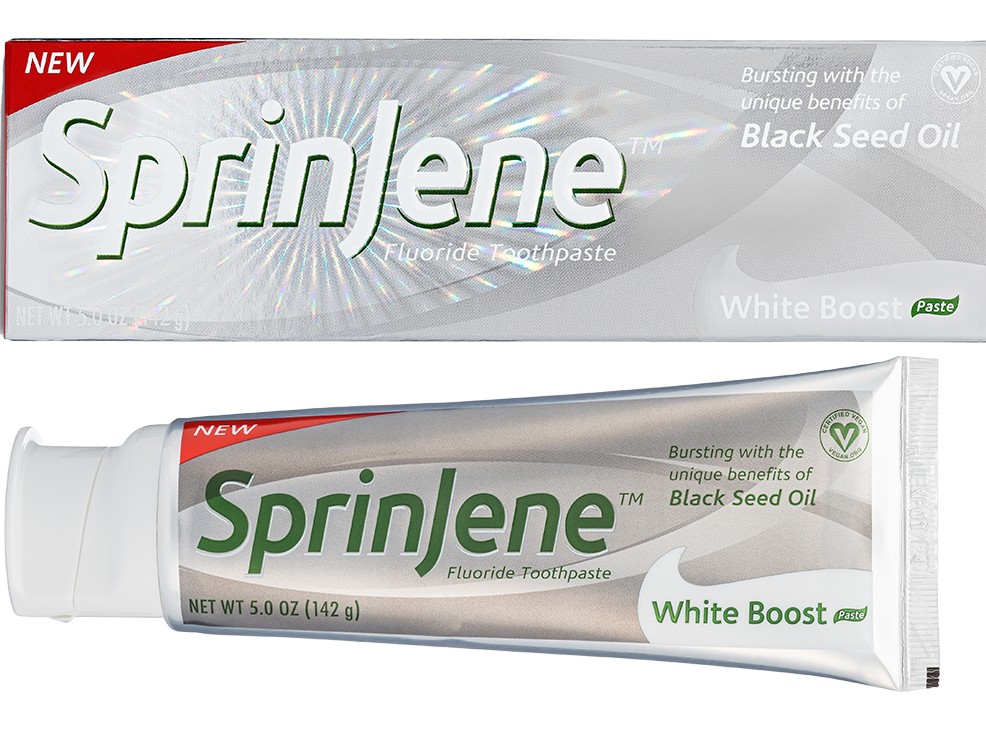 Image 1: SprinJene Fluoride Toothpaste White Boost