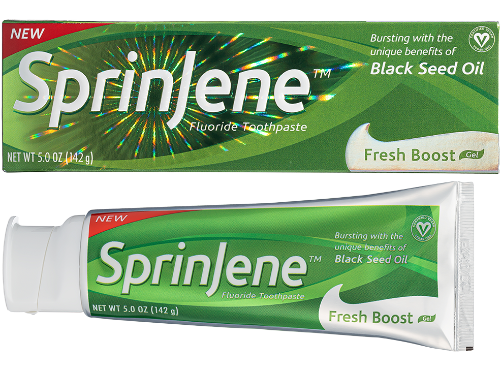Image 1: SprinJene Fluoride Toothpaste Fresh Boost