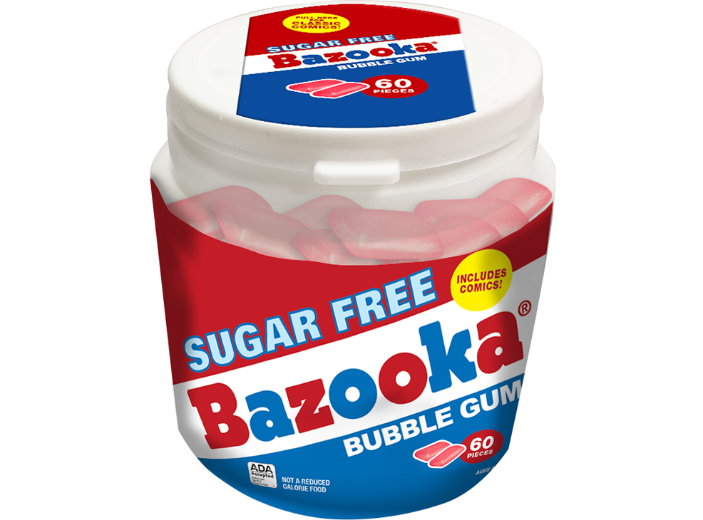 Image 1: Bazooka Sugar Free Bubble Gum