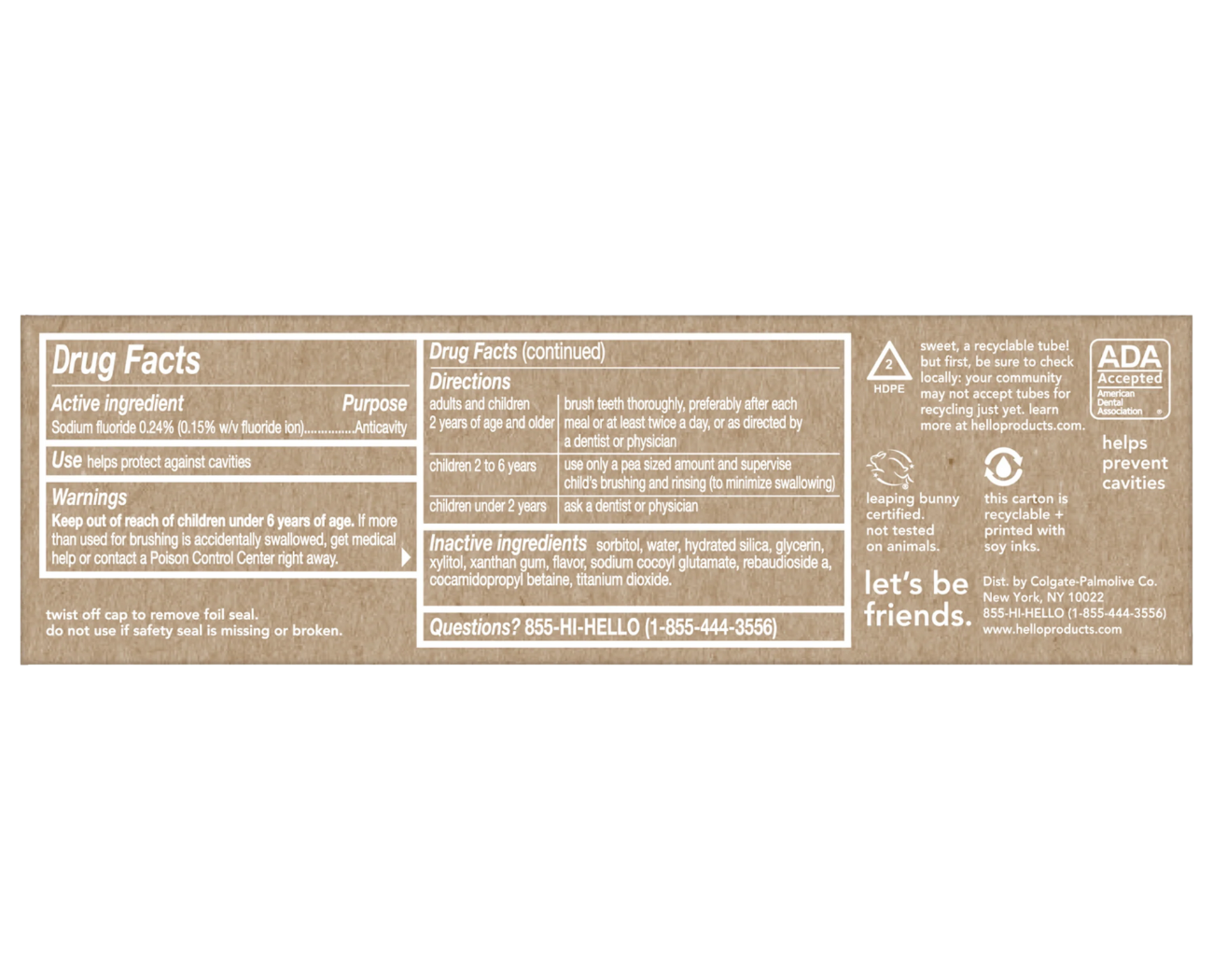 Image 1: Hello Kid's Fluoride Toothpaste