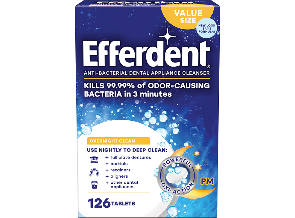 Image 2: Efferdent Overnight Denture Cleanser