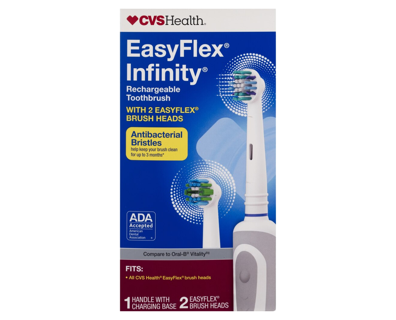 Image 2: CVS Health EasyFlex Infinity Rechargeable Toothbrush
