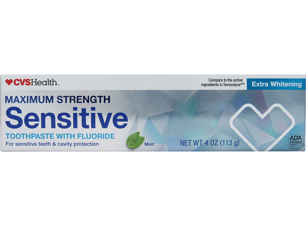 Image 1: CVS Health Maximum Strength Sensitive Toothpaste with Fluoride
