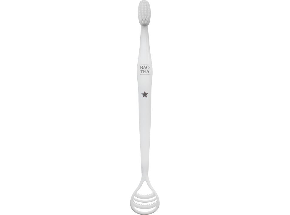 Image 1: BAO TEA All-In-One Toothbrush & Tongue Cleaner