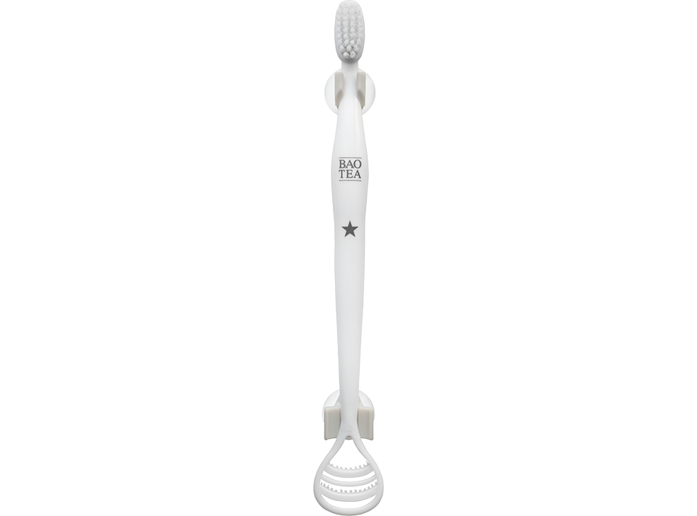 Image 2: BAO TEA All-In-One Toothbrush & Tongue Cleaner