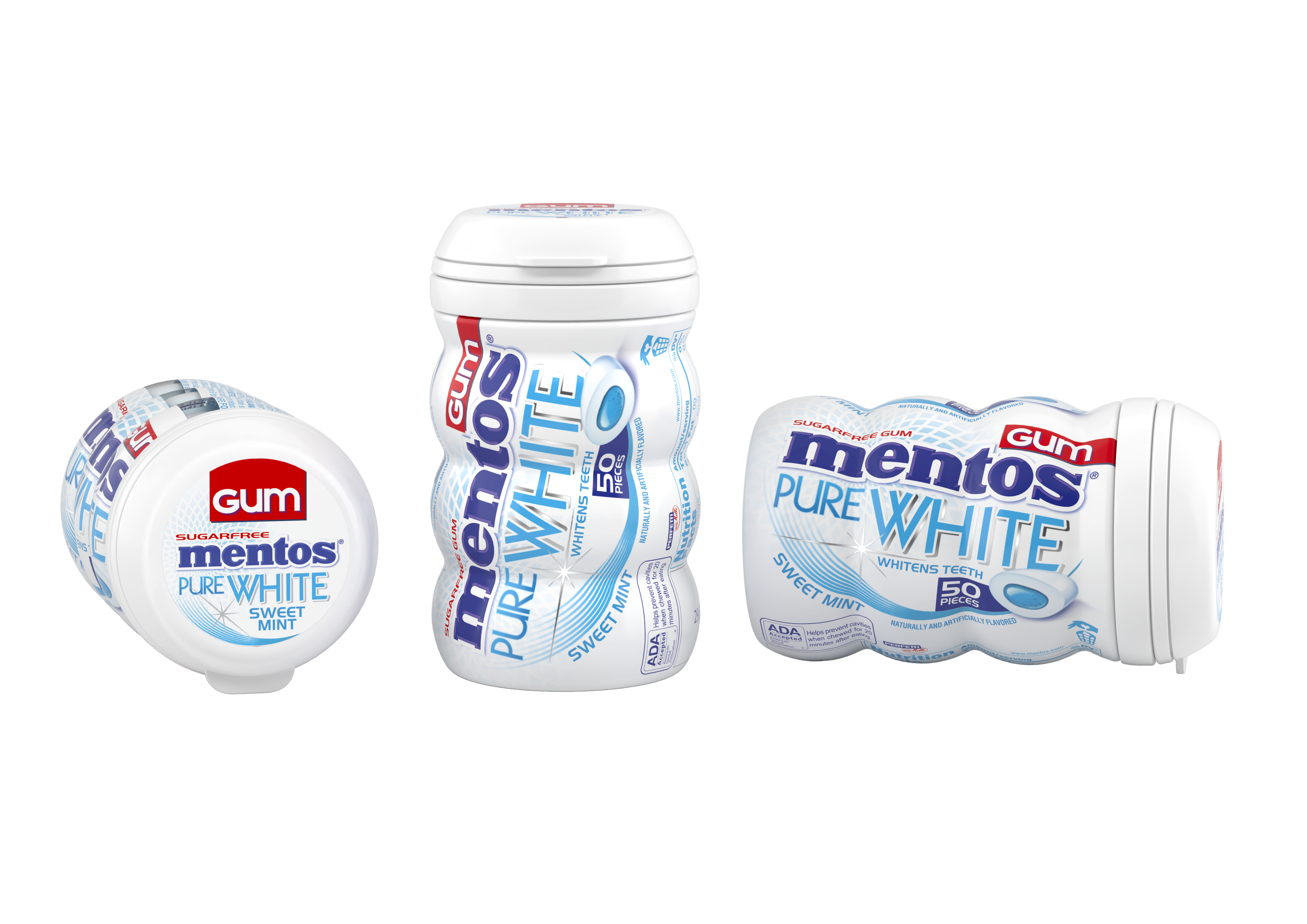 Image 1: Mentos Pure White Gum