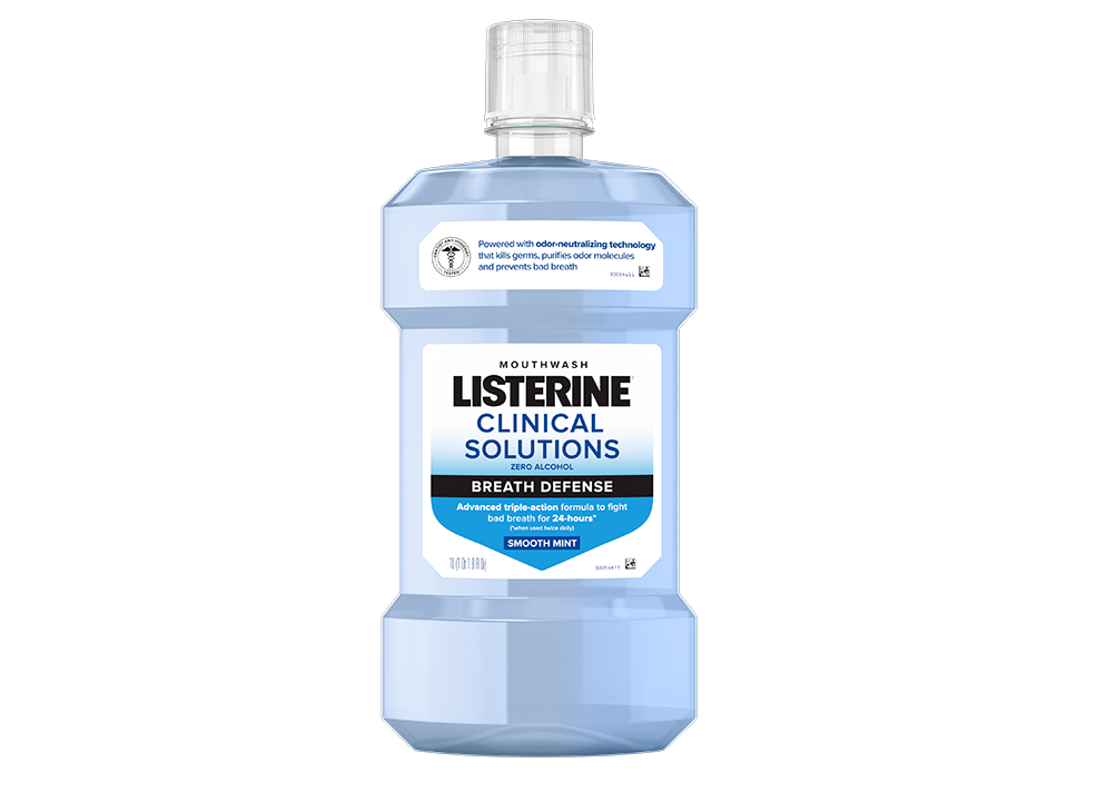 Image 2: Listerine Clinical Solutions Breath Defense Mouthwash