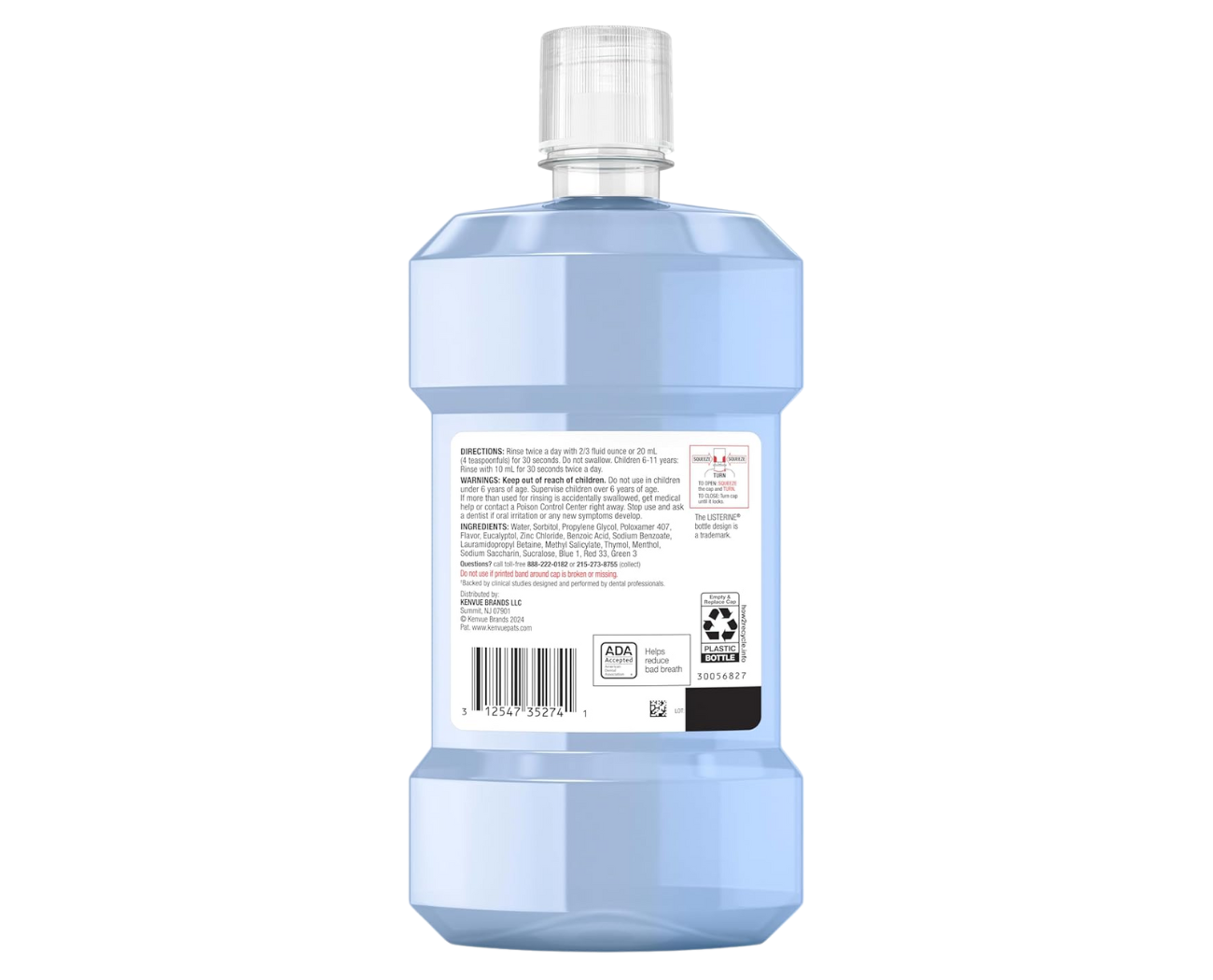 Image 1: Listerine Clinical Solutions Breath Defense Mouthwash