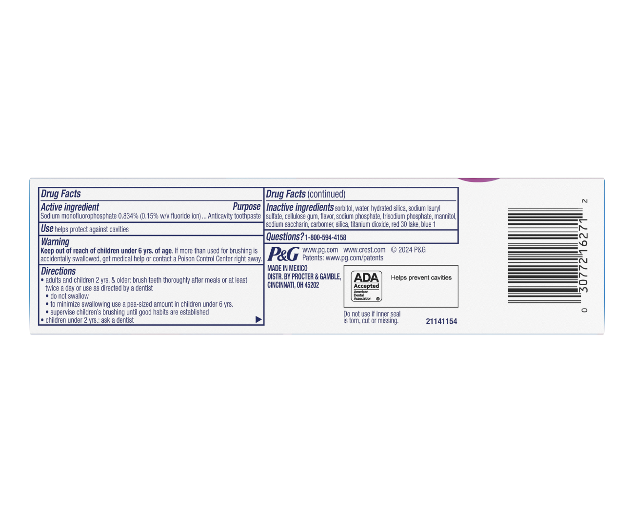 Image 1: Kids Crest Advanced Color Changing Toothpaste