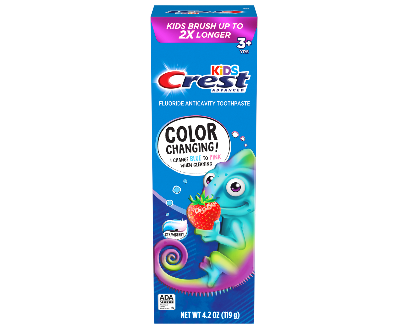 Image 2: Kids Crest Advanced Color Changing Toothpaste