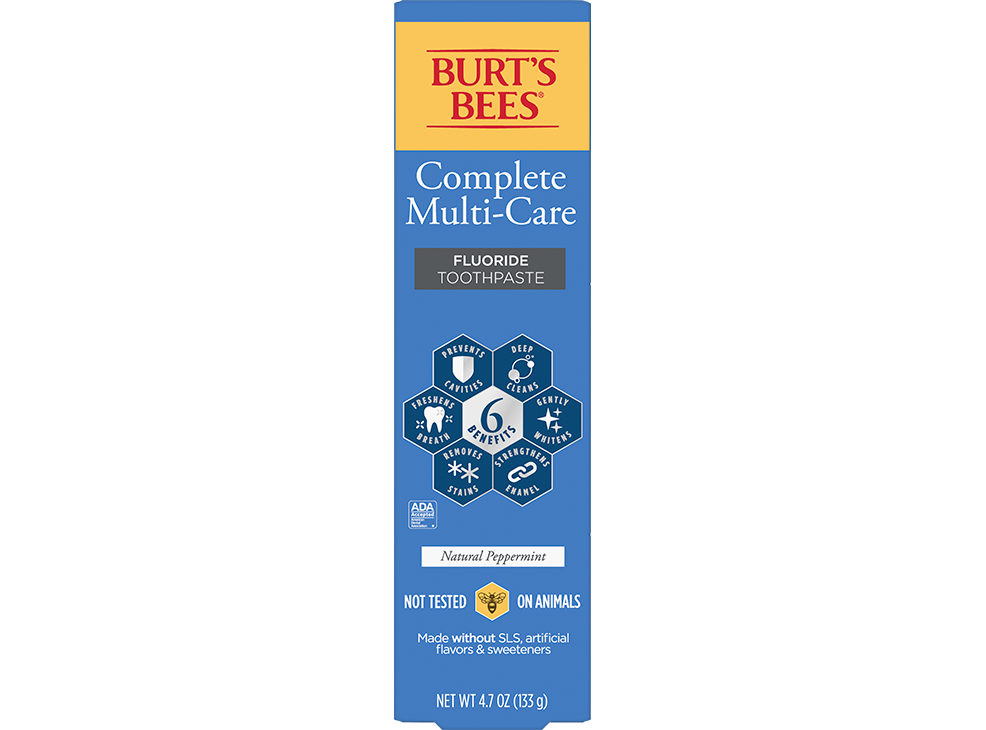 Image 1: Burt's Bees Fluoride Toothpaste Complete Multicare