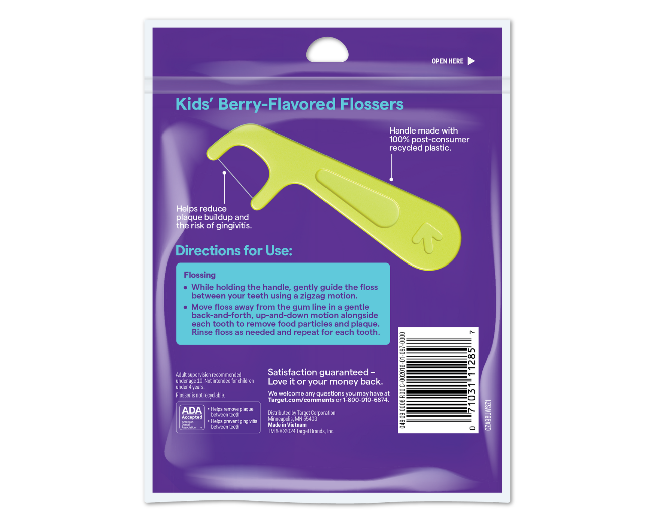 Image 2: up&up Kids' Flossers with Fluoride