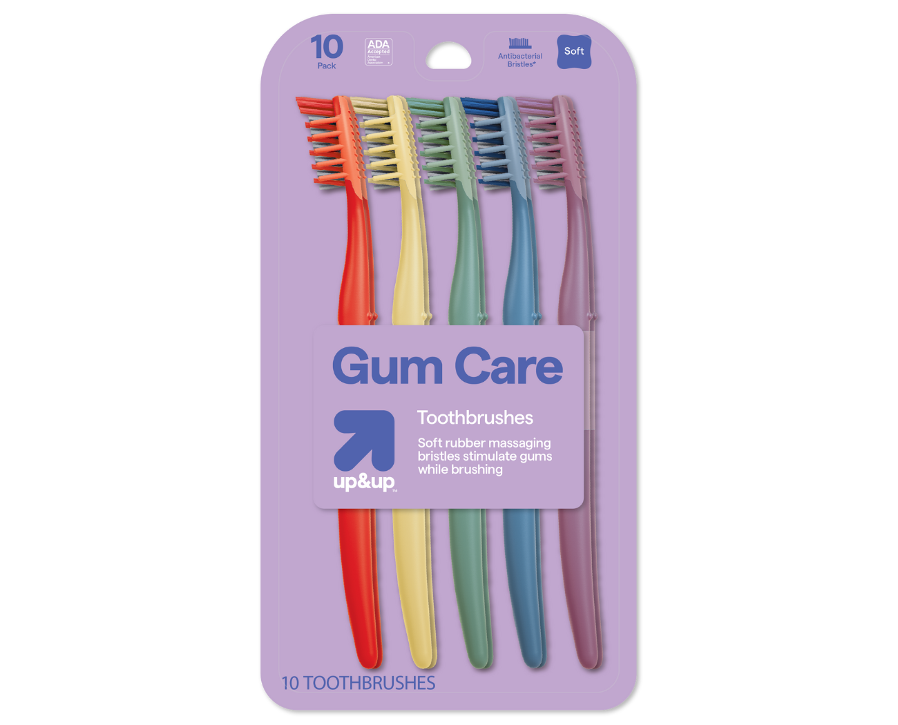 Image 1: up&up Gum Care Toothbrushes