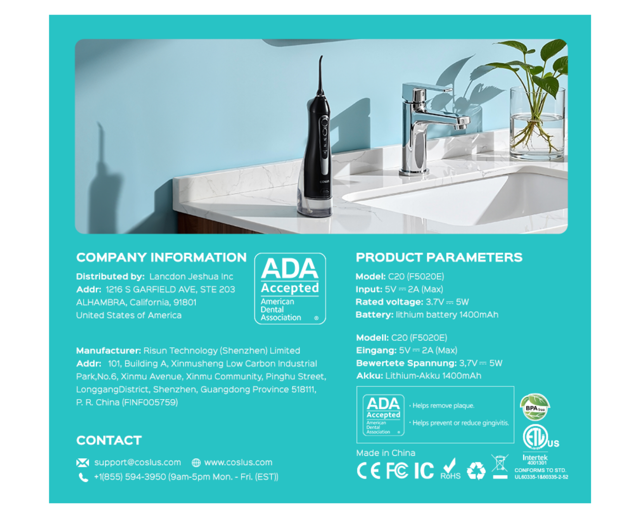 Image 7: Coslus Oral Irrigator