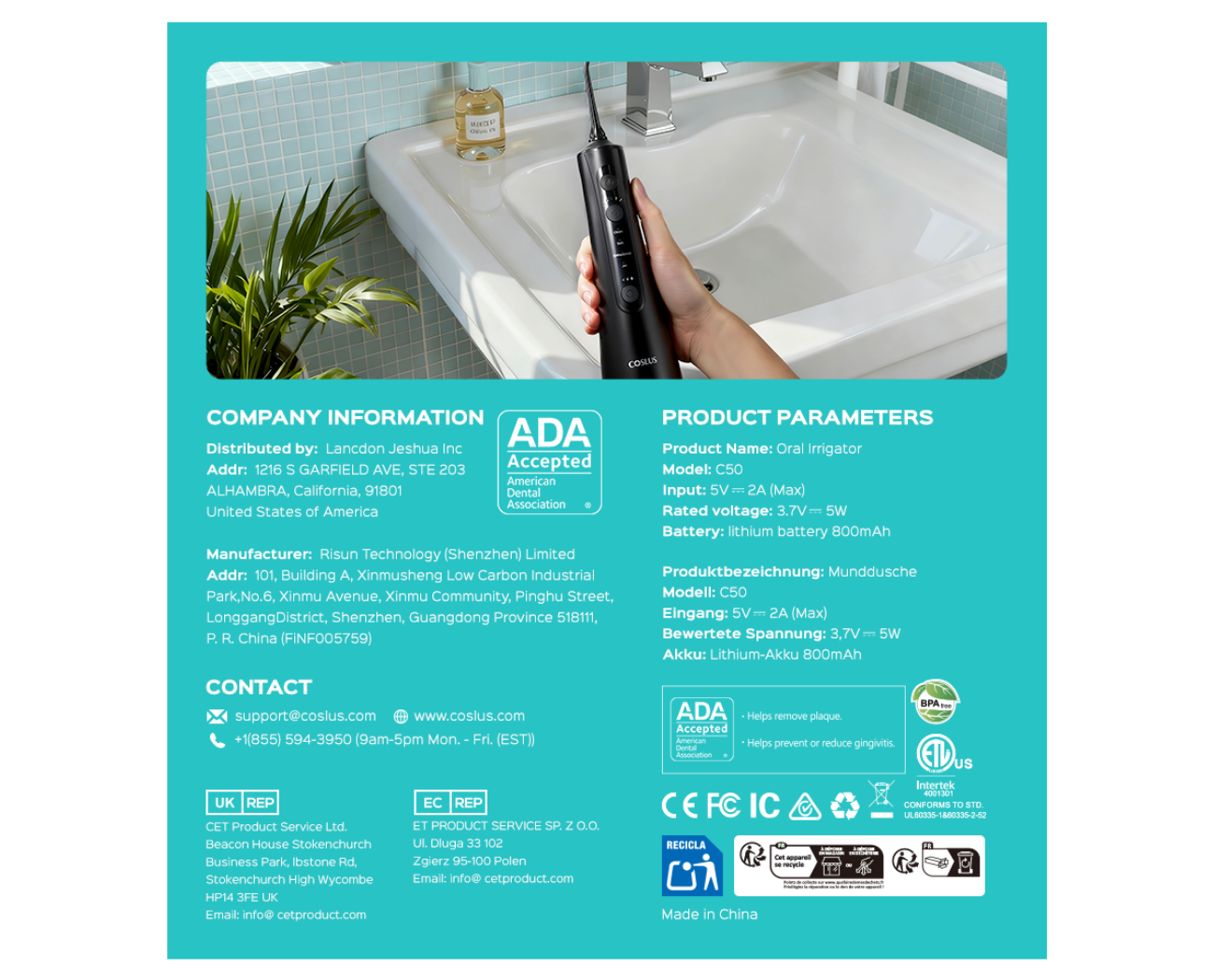 Image 6: Coslus Oral Irrigator