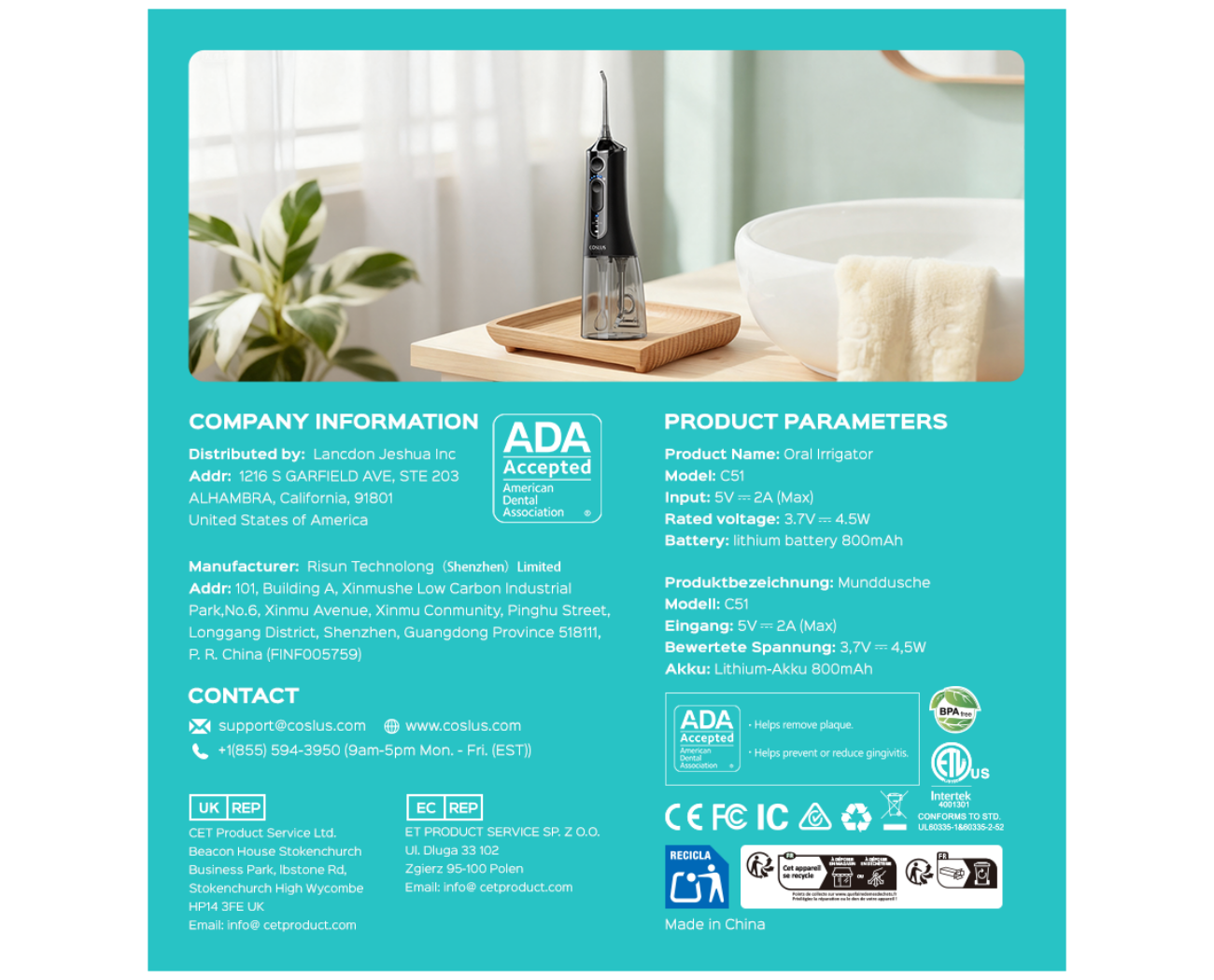 Image 4: Coslus Oral Irrigator