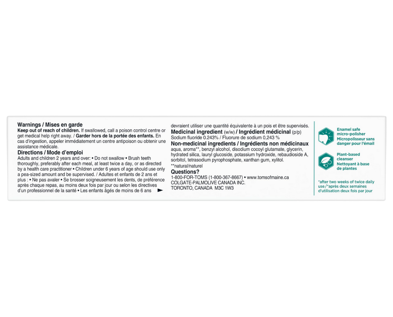 Image 2: Tom's of Maine Whiten+ Deep Clean Anticavity Toothpaste