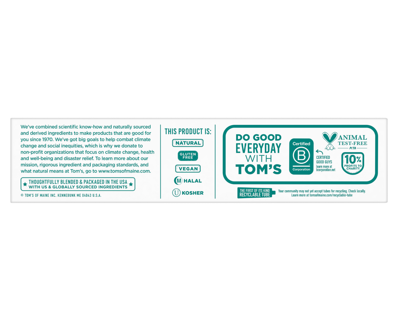Image 4: Tom's of Maine Whiten+ Deep Clean Anticavity Toothpaste