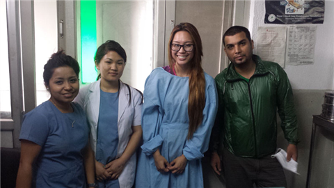 Young Dental Volunteeers in a clinic