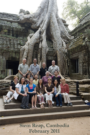 Volunteer group in Cambodia