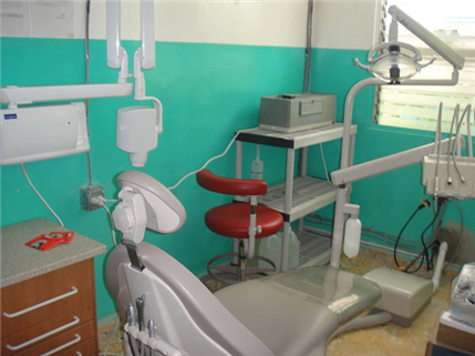 dental chair in Haiti clinic