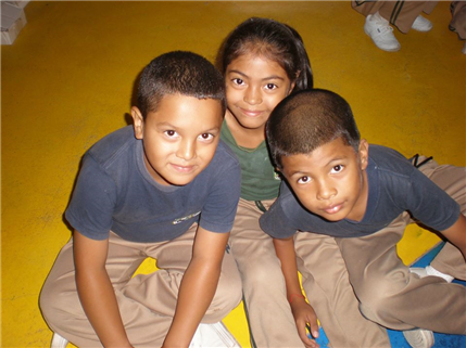 Photo of three adorable kids